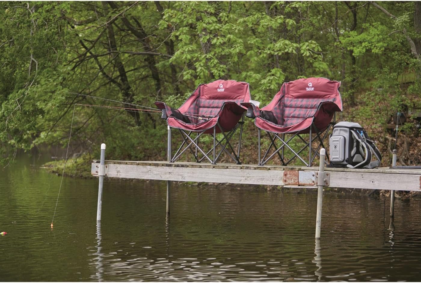 Guide Gear Oversized Extra Large Padded Camping Chair, Portable, Folding, Large Camp Lounge Beach Chairs for Outdoor, Adults, Men and Women, Heavy-Duty 400 Pound Capacity, with Cup Holder - Image 6